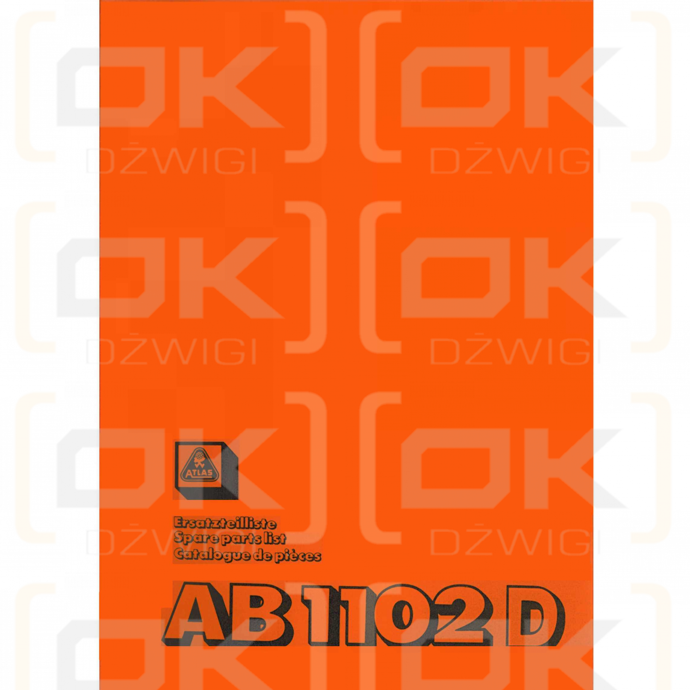 Atlas AB 1102D Parts Catalog
